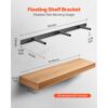 VEVOR Regalhalterung, 1 Stk., Schwerlast Regalhalter 86 kg Tragkraft, Regalträger 863,6x157,4x38,1 mm, für versteckte Regale, unsichtbare Halterung für schwebende Regale zur Wandmontage – Bild 2 VEVOR Regalhalterung, 1 Stk., Schwerlast Regalhalter 86 kg Tragkraft, Regalträger 863,6x157,4x38,1 mm, für versteckte Regale, unsichtbare Halterung für schwebende Regale zur Wandmontage – Bild 2