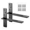 VEVOR Regalhalterungen, 2 Stück, Regalträger Tragkraft 90 kg, 355,6x73,5x304,8 mm, Schwerlast Regalhalter aus Stahl für Regale, schwimmende Halterungsbeschläge für Arbeitsplatten mit Schrauben VEVOR Regalhalterungen, 2 Stück, Regalträger Tragkraft 90 kg, 355,6x73,5x304,8 mm, Schwerlast Regalhalter aus Stahl für Regale, schwimmende Halterungsbeschläge für Arbeitsplatten mit Schrauben