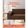 VEVOR moderner Cordcouch (211 cm) mit tiefen Sitzen, Wolkensofa mit breiten Armlehnen, Plüschcouch Loungesessel Relaxsessel ideal für Wohnzimmer, Schlafzimmer Wohnung Büro, Bodensofa Braun – Bild 3 VEVOR moderner Cordcouch (211 cm) mit tiefen Sitzen, Wolkensofa mit breiten Armlehnen, Plüschcouch Loungesessel Relaxsessel ideal für Wohnzimmer, Schlafzimmer Wohnung Büro, Bodensofa Braun – Bild 3