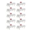 VEVOR 10 x Tischdecke Tischwäsche 1524x2591 mm, wiederverwendbarer Tischdeckenschutz, maschinenwaschbares Tischtuch aus Polyestergewebe für Partys Hochzeiten Bankette formelle Veranstaltungen, Weiß VEVOR 10 x Tischdecke Tischwäsche 1524x2591 mm, wiederverwendbarer Tischdeckenschutz, maschinenwaschbares Tischtuch aus Polyestergewebe für Partys Hochzeiten Bankette formelle Veranstaltungen, Weiß