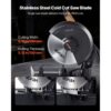 VEVOR Kappsäge Gehrungssäge mit 355 mm Edelstahl-Kaltschnittsägeblatt & 3500 W bürstenlosem Motor & 750–1200 U/min, Metallkappsäge für quadratische & flache Metallrohre, I-förmige Stähle – Bild 4