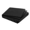 VEVOR PVC Garagenboden, 16er-Pack 513x513x5 mm, Werkstattboden, Industrieboden, Klick Verlegung, rutschfeste PVC-Matten mit Diamantplatte für Werkstatt, Lager, Werkzeugraum, Schwarz
