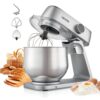 VEVOR Knetmaschine Küchenmaschine zum Backen, 1800 W Teigmaschine mit Edelstahlschüsseln (7,4 L) & Knethaken & Rührbesen & Schneebesen, 10-Gang einstellbare kippbare Rührmaschine Standmixer VEVOR Knetmaschine Küchenmaschine zum Backen, 1800 W Teigmaschine mit Edelstahlschüsseln (7,4 L) & Knethaken & Rührbesen & Schneebesen, 10-Gang einstellbare kippbare Rührmaschine Standmixer
