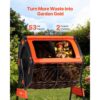 VEVOR Komposttrommel 200 L, Tumbling-Komposter Outdoor mit 2 Schiebetüren & Belüftungssystem & Doppelkammern, Kompostbehälter aus PP & Kohlenstoffstahl für Garten-, Küchen- und Hofabfälle – Bild 2