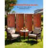 VEVOR Paravent 50x160 cm 4er-Pack, Raumteiler, Trennwand mit Erdspießen & Kohlenstoffstahlplatte, Sichtschutz, Raumtrenner, Dekorative Sichtschutzwand für Garten, Terrasse, Hof, Balkon – Bild 2 VEVOR Paravent 50x160 cm 4er-Pack, Raumteiler, Trennwand mit Erdspießen & Kohlenstoffstahlplatte, Sichtschutz, Raumtrenner, Dekorative Sichtschutzwand für Garten, Terrasse, Hof, Balkon – Bild 2