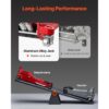 VEVOR Hydraulischer Rangierwagenheber 3 t Tragkraft, Flacher Wagenheber aus Aluminium mit Doppelkolben-Schnellhubpumpe, Autoheber für Sportwagen SUVs Pickups, 85-515 mm Hubbereich, Rot – Bild 4 VEVOR Hydraulischer Rangierwagenheber 3 t Tragkraft, Flacher Wagenheber aus Aluminium mit Doppelkolben-Schnellhubpumpe, Autoheber für Sportwagen SUVs Pickups, 85-515 mm Hubbereich, Rot – Bild 4