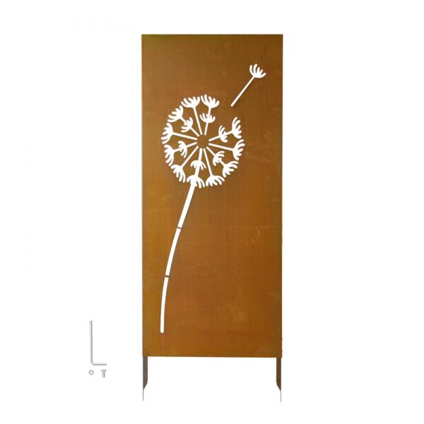 VEVOR Paravent 60x158 cm, Raumteiler aus Metall, Trennwand mit Erdspießen & Stahlplatte, Sichtschutz, Raumtrenner, Dekorative Sichtschutzwand, Ideal für Garten, Terrasse, Hof, Balkon VEVOR Paravent 60x158 cm, Raumteiler aus Metall, Trennwand mit Erdspießen & Stahlplatte, Sichtschutz, Raumtrenner, Dekorative Sichtschutzwand, Ideal für Garten, Terrasse, Hof, Balkon