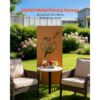 VEVOR Paravent 60x158 cm, Raumteiler aus Metall, Trennwand mit Erdspießen & Stahlplatte, Sichtschutz, Raumtrenner, Dekorative Sichtschutzwand, Ideal für Garten, Terrasse, Hof, Balkon – Bild 2 VEVOR Paravent 60x158 cm, Raumteiler aus Metall, Trennwand mit Erdspießen & Stahlplatte, Sichtschutz, Raumtrenner, Dekorative Sichtschutzwand, Ideal für Garten, Terrasse, Hof, Balkon – Bild 2