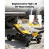 VEVOR Hydraulischer Rangierwagenheber 3 t Tragkraft, Wagenheber aus Aluminium & Stahl mit Doppelkolben-Schnellhubpumpe & Verlängerungssäule, Autoheber für SUVs, 15–59 cm Hubbereich Rennwagenheber – Bild 2 VEVOR Hydraulischer Rangierwagenheber 3 t Tragkraft, Wagenheber aus Aluminium & Stahl mit Doppelkolben-Schnellhubpumpe & Verlängerungssäule, Autoheber für SUVs, 15–59 cm Hubbereich Rennwagenheber – Bild 2