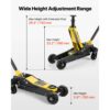 VEVOR Hydraulischer Rangierwagenheber 3 t Tragkraft, Wagenheber aus Aluminium & Stahl mit Doppelkolben-Schnellhubpumpe & Verlängerungssäule, Autoheber für SUVs, 15–59 cm Hubbereich Rennwagenheber – Bild 3 VEVOR Hydraulischer Rangierwagenheber 3 t Tragkraft, Wagenheber aus Aluminium & Stahl mit Doppelkolben-Schnellhubpumpe & Verlängerungssäule, Autoheber für SUVs, 15–59 cm Hubbereich Rennwagenheber – Bild 3
