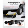 VEVOR Hydraulischer Rangierwagenheber 3T Tagkraft, Wagenheber Hydraulik mit 130-500 mm Hubhöhe 125 mm Gummiauflage & Einzelzylinder, Autoheber aus Stahl mit 360° Mobilität für PKW SUV Pickup Werkstatt – Bild 5 VEVOR Hydraulischer Rangierwagenheber 3T Tagkraft, Wagenheber Hydraulik mit 130-500 mm Hubhöhe 125 mm Gummiauflage & Einzelzylinder, Autoheber aus Stahl mit 360° Mobilität für PKW SUV Pickup Werkstatt – Bild 5