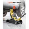 VEVOR Hydraulischer Rangierwagenheber 2,5 t Tragkraft, Flacher Wagenheber aus Stahl mit Einkolben-Schnellhubpumpe & SUV-Adaptern, Autoheber für Limousinen, 85–320 mm Hubbereich, Rennwagenheber – Bild 5