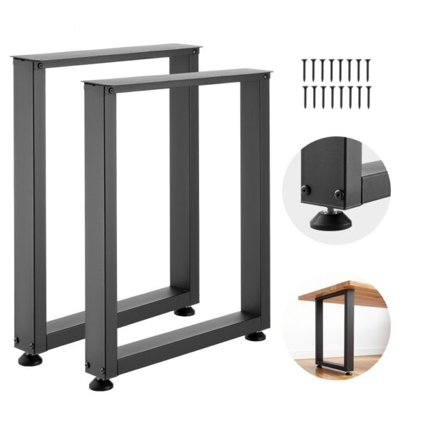 VEVOR Tischkufen aus Vierkantprofilen 2er-Set 600x750 mm, Tischuntergestell max. 1000 kg, Tischbeine, Möbelfüße, Tischgestell, Tischfüße für Schreibtische, Couchtisch, Esstische, Schwarz VEVOR Tischkufen aus Vierkantprofilen 2er-Set 600x750 mm, Tischuntergestell max. 1000 kg, Tischbeine, Möbelfüße, Tischgestell, Tischfüße für Schreibtische, Couchtisch, Esstische, Schwarz