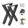 VEVOR Tischkufen 2er-Set 600x750 mm, X-Förmige Tischuntergestell 1000 kg, Tischbeine Kohlenstoffstahl, Möbelfüße, Tischgestell, Tischfüße für Schreibtische, Couchtische, Esstische, Schwarz VEVOR Tischkufen 2er-Set 600x750 mm, X-Förmige Tischuntergestell 1000 kg, Tischbeine Kohlenstoffstahl, Möbelfüße, Tischgestell, Tischfüße für Schreibtische, Couchtische, Esstische, Schwarz