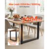 VEVOR Tischkufen aus Vierkantprofilen 2er-Set 750x900 mm, Tischuntergestell max. 1000 kg, Tischbeine, Möbelfüße, Tischgestell, Tischfüße für Schreibtische, Couchtisch, Esstische, Schwarz – Bild 2 VEVOR Tischkufen aus Vierkantprofilen 2er-Set 750x900 mm, Tischuntergestell max. 1000 kg, Tischbeine, Möbelfüße, Tischgestell, Tischfüße für Schreibtische, Couchtisch, Esstische, Schwarz – Bild 2