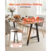 VEVOR Tischkufen 2er-Set 550x740 mm, Trapezförmige Tischuntergestell 1000 kg, Tischbeine Kohlenstoffstahl, Möbelfüße, Tischgestell, Tischfüße für Schreibtische, Couchtische, Esstische, Schwarz – Bild 2 VEVOR Tischkufen 2er-Set 550x740 mm, Trapezförmige Tischuntergestell 1000 kg, Tischbeine Kohlenstoffstahl, Möbelfüße, Tischgestell, Tischfüße für Schreibtische, Couchtische, Esstische, Schwarz – Bild 2