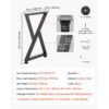 VEVOR Tischkufen 2er-Set 472x740 mm, Z-förmige Tischuntergestell 1000 kg, Tischbeine Kohlenstoffstahl, Möbelfüße, Tischgestell, Tischfüße für Schreibtische, Couchtische, Esstische, Schwarz – Bild 5