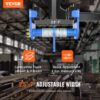 VEVOR Laufkatze 1000 kg Tragkraft Rollfahrwerk mit Doppelrädern, einstellbar für I-Trägerflanschbreite 63,5 bis 177,8 mm Hochleistungs-Garagenhebezeug aus legiertem Stahl für gerade gebogene I-Träger – Bild 2