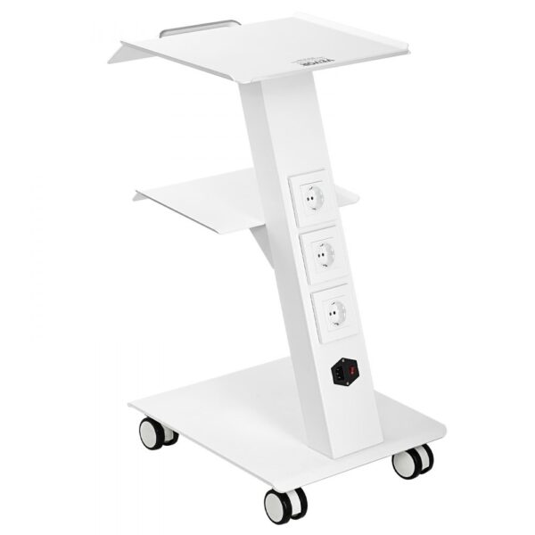 VEVOR Laborwagen, Medizinischer Servicewagen mit Integrierter Steckdose, Mobiles Dessert aus 3-lagigem Metall, mit Drehbaren Rädern, Belastung 100 kg, für Labor, Klinik, Schönheitssalon, Salon VEVOR Laborwagen, Medizinischer Servicewagen mit Integrierter Steckdose, Mobiles Dessert aus 3-lagigem Metall, mit Drehbaren Rädern, Belastung 100 kg, für Labor, Klinik, Schönheitssalon, Salon