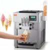 VEVOR Kommerzielle Eismaschine, 1800 W, 3-Geschmacksrichtungen, Softeismaschine Arbeitsplatte, 2 x 4 L Trichter, 2 x 1,8 L Zylinder, LCD-Bildschirm, Automatische Reinigung, Vorkühlung VEVOR Kommerzielle Eismaschine, 1800 W, 3-Geschmacksrichtungen, Softeismaschine Arbeitsplatte, 2 x 4 L Trichter, 2 x 1,8 L Zylinder, LCD-Bildschirm, Automatische Reinigung, Vorkühlung