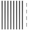 VEVOR Metallbaluster für Treppen, 25 x 5,5 x 820 mm, flache dekorative Geländerstäbe aus Aluminiumlegierung, 51er-Pack Deckbaluster mit Schrauben, klassisches hohles Deckgeländer