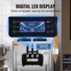 VEVOR Kommerzielle Eismaschine 18–28 L/h, 3 Geschmacksrichtungen, Italienische Eismaschine, 2 x 5,5 L Trichter, LCD-Panel, Automatische Vorkühlung, Reinigung, für Joghurt, Kaffee, Snackbar, Restaurant – Bild 5