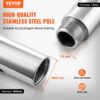 VEVOR Professionelle Tanzstange, Pole Dance Tragbare Tanzstange Profi ca. 222,6-282,4 cm Höhenverstellbare Abnehmbare Fitnessstange Spinning Fitness Silber, Tanzstange Fitnessstudios, Club, Party – Bild 2