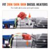 VEVOR Glühkerzensatz für Dieselheizung, Teil für Luftdiesel-Standheizung mit Ausbau- und Montagewerkzeug, Umbausatz für Dieselheizung zum Austausch von 2 kW/5 kW/8 kW Dieselheizungen – Bild 3