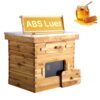 VEVOR Bienenstock, 20 Rahmen, Bienenbeute Zander, mit Bienenwachs beschichtetes Tannenholz, 1 tiefer + 1 mittlerer Bienenkasten, Langstroth-Bienenstock-Set, transparente Acrylfenster mit Fundamenten