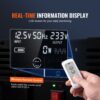 VEVOR Sinus-Wechselrichter 5000 W DC 12 V auf AC 230 V Wechselrichter mit 2 AC-Steckdosen 2 USB-Anschlüssen 1 Typ-C-Anschluss LCD-Display und Fernbedienung für Haushaltsgeräte mit hoher Belastung – Bild 4