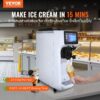 VEVOR Kommerzielle Eismaschine, 10 L/h Leistung, Softeismaschine Einzelne Geschmacksrichtung, Arbeitsplatte, 4 L Trichter, 1,6 L Zylinder, Touchscreen, Automatische Reinigung, Vorkühlung Snackbars – Bild 2
