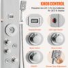 VEVOR Duschpaneelsystem, 6 Duschmodi, LED- und Display-Duschpaneelturm, Regenfall, Wasserfall, 4 Körpermassagedüsen, Wannenauslauf, Handbrause, 150 cm Schlauch, Wandmontiertes Duschset – Bild 5
