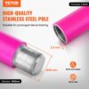 VEVOR Professionelle Tanzstange, Pole Dance Tragbare Tanzstange Profi ca. 216,3-270 cm Höhenverstellbare Abnehmbare Fitnessstange Spinning Fitness Pink, Statische Tanzstange Fitnessstudios – Bild 2