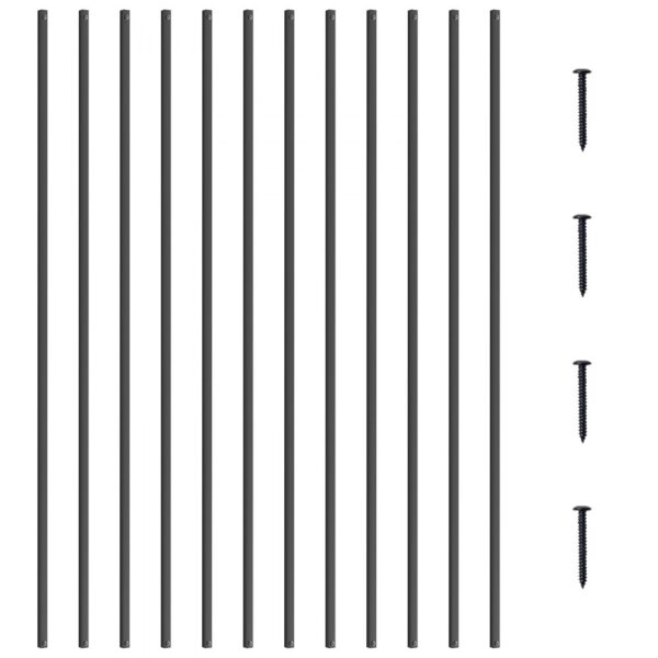 VEVOR Metallbaluster für Treppen, 13 x 1118 mm, dekorative Geländerstäbe aus Aluminiumlegierung, 11er-Pack Deckbaluster mit Schrauben, klassisches, hohles, gerades Deckgeländer VEVOR Metallbaluster für Treppen, 13 x 1118 mm, dekorative Geländerstäbe aus Aluminiumlegierung, 11er-Pack Deckbaluster mit Schrauben, klassisches, hohles, gerades Deckgeländer