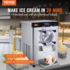 VEVOR Kommerzielle Eiscreme-Maschine, 12 L/h Einzelgeschmacksrichtung Arbeitsplatten-Eiscrememaschine für Hartes Servieren, 4,5 L Edelstahlzylinder, LED-Panel, Automatische Vorkühlung mit Reinigung – Bild 2 VEVOR Kommerzielle Eiscreme-Maschine, 12 L/h Einzelgeschmacksrichtung Arbeitsplatten-Eiscrememaschine für Hartes Servieren, 4,5 L Edelstahlzylinder, LED-Panel, Automatische Vorkühlung mit Reinigung – Bild 2