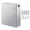 VEVOR Schaltschrank Elektroverteilerkasten, 600x500x200 mm, Edelstahl 304, Wandmontage, für elektrische und elektronische Außengeräte, Montageplatte, Scharniere, Schloss, Schutzart IP66 VEVOR Schaltschrank Elektroverteilerkasten, 600x500x200 mm, Edelstahl 304, Wandmontage, für elektrische und elektronische Außengeräte, Montageplatte, Scharniere, Schloss, Schutzart IP66