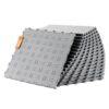 VEVOR Garagen-Bodenbeschläge, 305 x 305 x 13,4 mm, 25er-Set Industrieboden, rutschfeste doppelseitige Struktur-Garagenboden, für Garagen, Keller, Reparaturwerkstätten,Silber