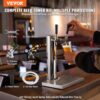 VEVOR Kegerator-Turm-Kit, Bier-Umrüstsatz mit 2 Zapfhähnen, Bier-Turmspender aus Edelstahl mit Doppelmessgerät W21.8-Regler und S-System-Fasskupplung, Bier-Tropfschale für Partys zu Hause – Bild 2