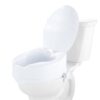 VEVOR Toilettensitzerhöhung Toilettenerhöhung 136 kg belastbar mit Toilettensitz & Doppelknopf, für Senioren Behinderte Patienten Schwangere Mediziner Weiß Universal Toilettensitzerhöhung