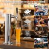 VEVOR Kegerator-Bierturm-Kit, Einzelzapfhahn-Bierumrüstsatz, Edelstahl-Fass-Bierturm-Zapfanlage mit Doppelmessgerät W21.8-Regler und S-System-Fasskupplung für Partys zu Hause – Bild 5 VEVOR Kegerator-Bierturm-Kit, Einzelzapfhahn-Bierumrüstsatz, Edelstahl-Fass-Bierturm-Zapfanlage mit Doppelmessgerät W21.8-Regler und S-System-Fasskupplung für Partys zu Hause – Bild 5