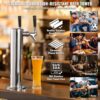 VEVOR Bierspender Bierturm, Bier-Umrüstsatz mit zwei Zapfhähnen, Bier-Turm-Zapfanlage aus Edelstahl mit Doppelmessgerät W21.8-Regler und S-System-Fasskupplung für Partys, zu Hause usw. – Bild 5 VEVOR Bierspender Bierturm, Bier-Umrüstsatz mit zwei Zapfhähnen, Bier-Turm-Zapfanlage aus Edelstahl mit Doppelmessgerät W21.8-Regler und S-System-Fasskupplung für Partys, zu Hause usw. – Bild 5