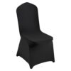 VEVOR Stuhlhussen aus Elastischem Spandex für Klappstühle, Universell Passender Stuhlbezug, Abnehmbare & Waschbare Schonbezüge, für Hochzeit, Urlaub, Bankett, Party, Feier, Essen (30 Stück, Schwarz)