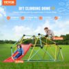 VEVOR Kletterkuppel, 2,44 m geometrisches Klettergerüst mit Rutsche, für Kinder von 3 bis 9 Jahren, Klettergerüst 272 kg Tragfähigkeit, mit Klettergriff, Indoor-/Outdoor-Spielgerät ideal Hinterhof – Bild 2