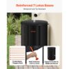 VEVOR Regentonne faltbar, 380 L tragbares Regenfass, Regenwassertank, 1000D PVC-Regenwassersammelsystem, Wassertank, Regenwassertonne mit Zapfhahn und Überlaufset, Schwarz – Bild 3