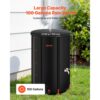 VEVOR Regentonne faltbar, 380 L tragbares Regenfass, Regenwassertank, 1000D PVC-Regenwassersammelsystem, Wassertank, Regenwassertonne mit Zapfhahn und Überlaufset, Schwarz – Bild 4
