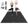 VEVOR Trainingsmatte, rutschfeste, hochdichte Premium-Yogamatte, Trainings-Yogamatte für Männer und Frauen, Fitness- und Trainingsmatte mit Tasche und Tragegurt, für alle Arten von Heim-Yoga, Pilates und Bodentraining (2,4 x 1,8 m)