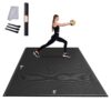 VEVOR Trainingsmatte, rutschfeste, hochdichte Premium-Yogamatte, Trainings-Yogamatte für Männer und Frauen, Fitness- und Trainingsmatte mit Tasche und Tragegurt, für alle Arten von Heim-Yoga, Pilates und Bodentraining (2,1 x 1,5 m)