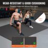 VEVOR Trainingsmatte, rutschfeste, hochdichte Premium-Yogamatte, Trainings-Yogamatte für Männer und Frauen, Fitness- und Trainingsmatte mit Tasche und Tragegurt, für alle Arten von Heim-Yoga, Pilates und Bodentraining (2,1 x 1,5 m) – Bild 4
