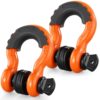 VEVOR 2er-Pack 3/4 Zoll D-Ring-Schäkel mit 7/8 Zoll Schraubstift Bruchfestigkeit 28500kg