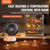 VEVOR 3-stufiger kommerzieller Speisenwärmer, 800 W Speisenwärmer mit Licht zur Aufwertung der Speisenpräsentation, 30 °C bis 85 °C Temperaturregelung, 90 l großes Fassungsvermögen für Hamburger, Pizza, Brot, Brathähnchen – Bild 2